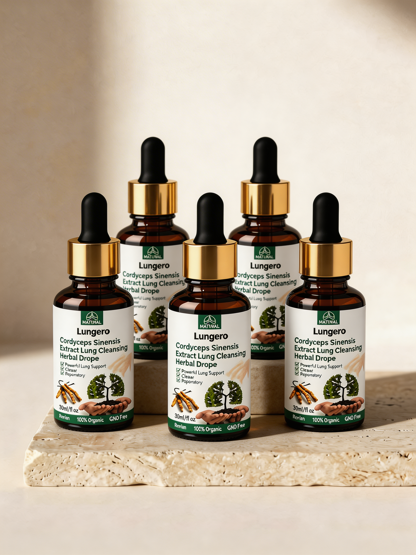 Lungero™ | Cordyceps Lung Support Drops | Respiratory & Breathing Support