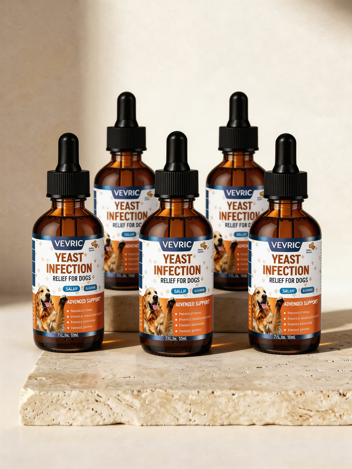 Veyric™ | Natural Yeast Relief | Itching & Paw Licking Support for Dogs