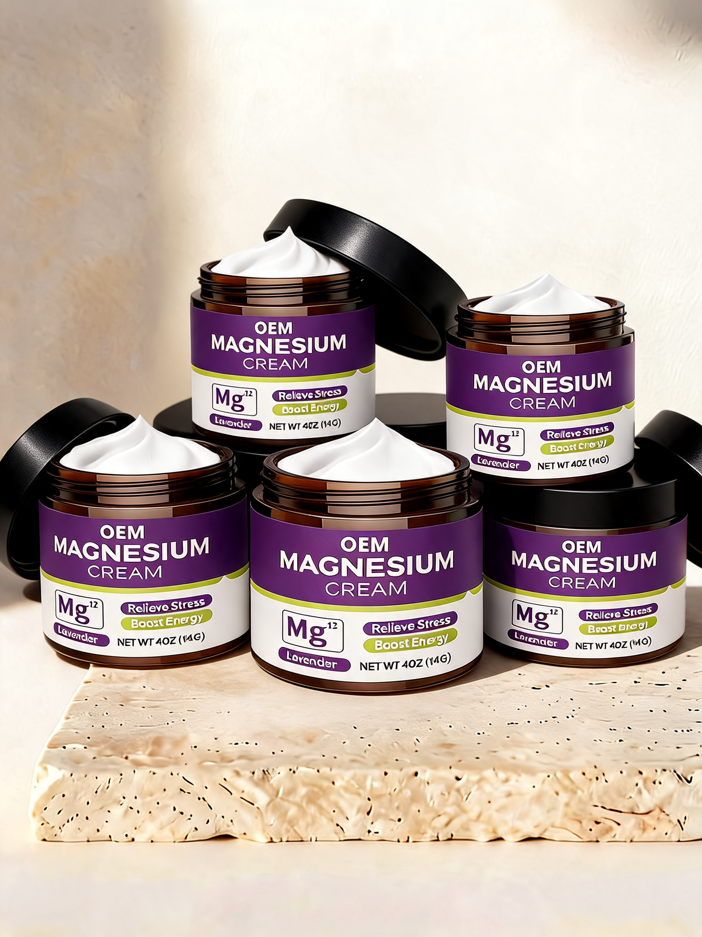 Lavender Magnesium Cream™ | Night Soothing Moisturising Jar