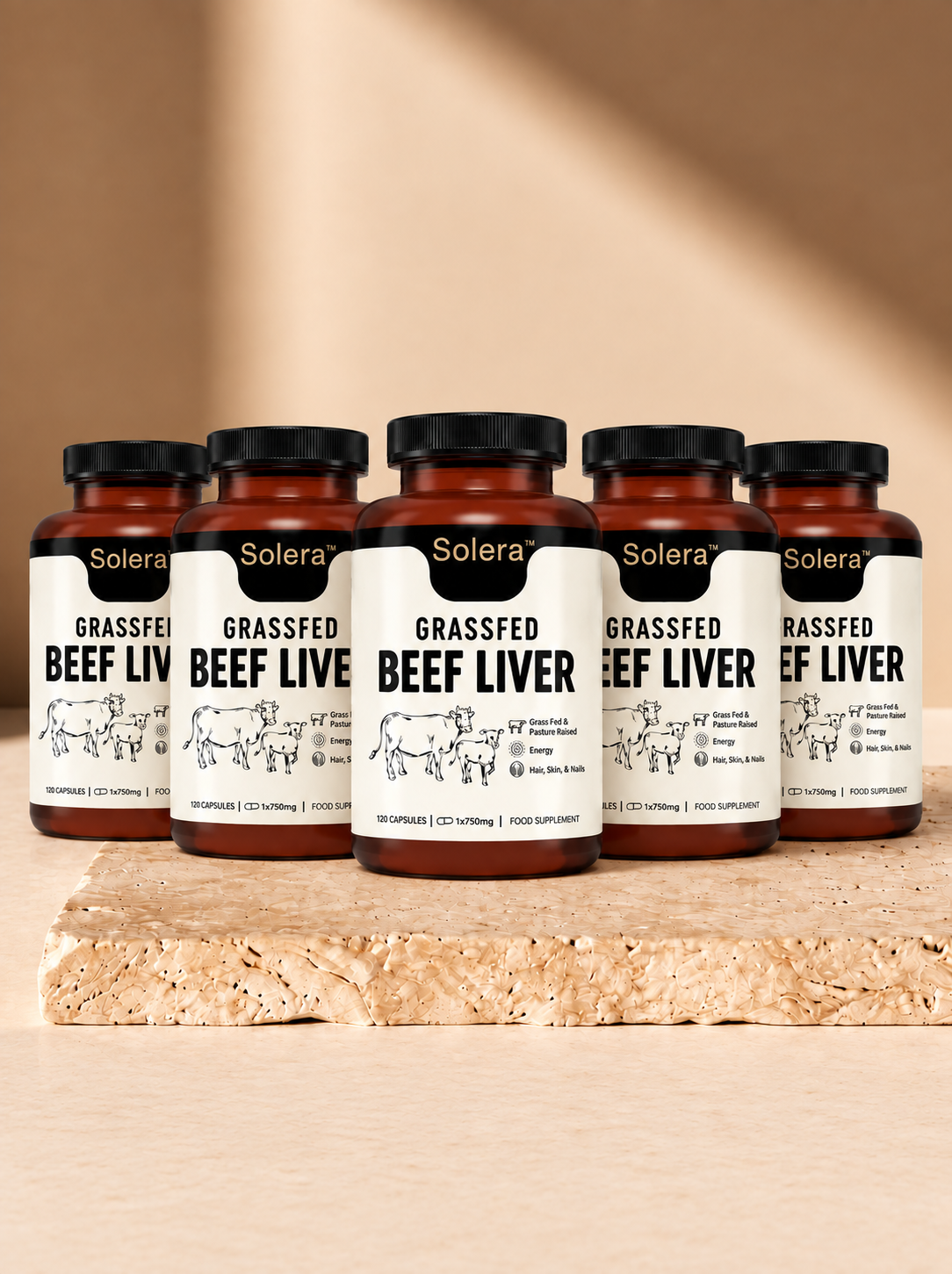 Solera™ | Freeze-Dried Beef Liver Energy & Immune Support Capsules