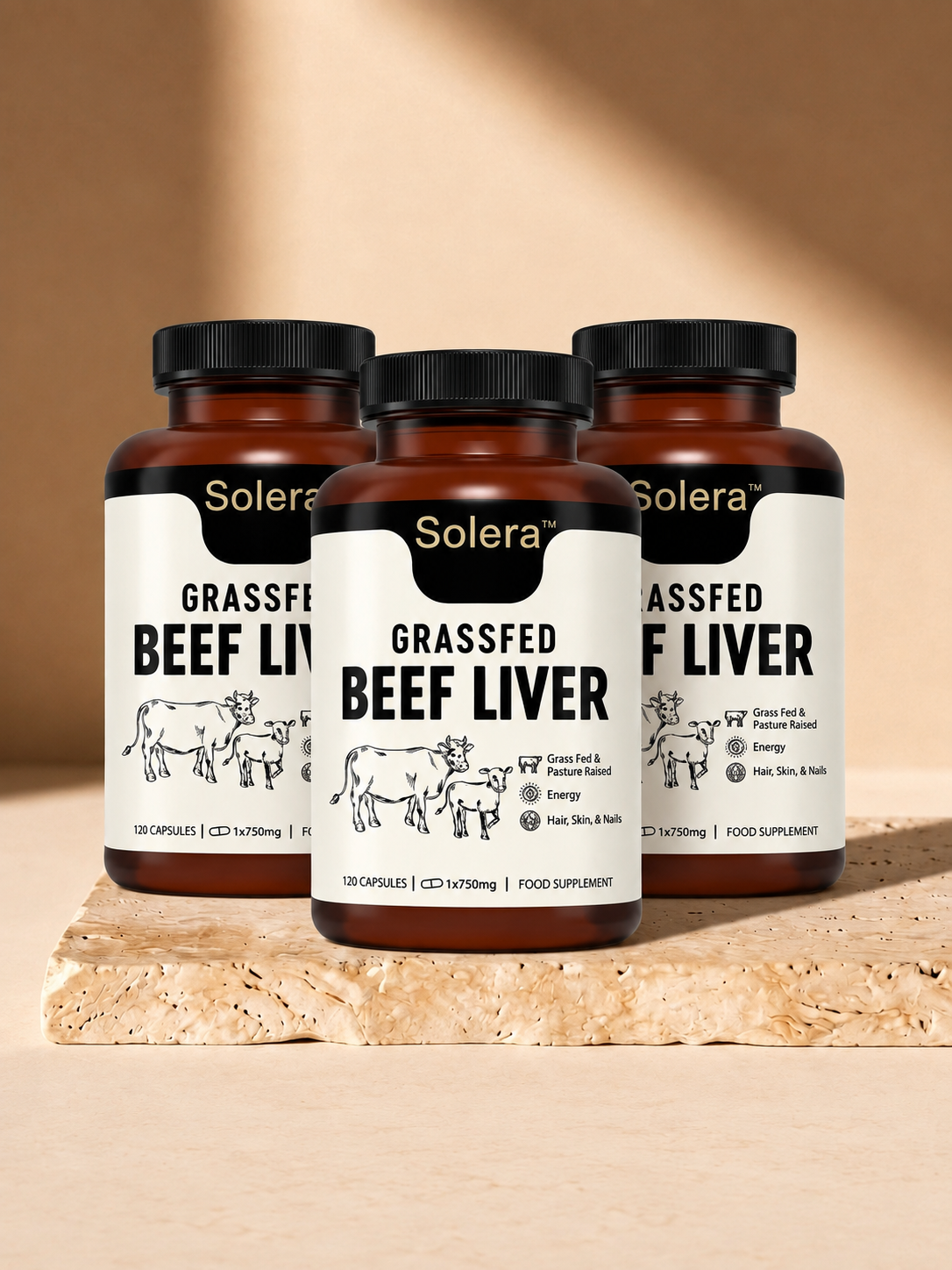 Solera™ | Freeze-Dried Beef Liver Energy & Immune Support Capsules