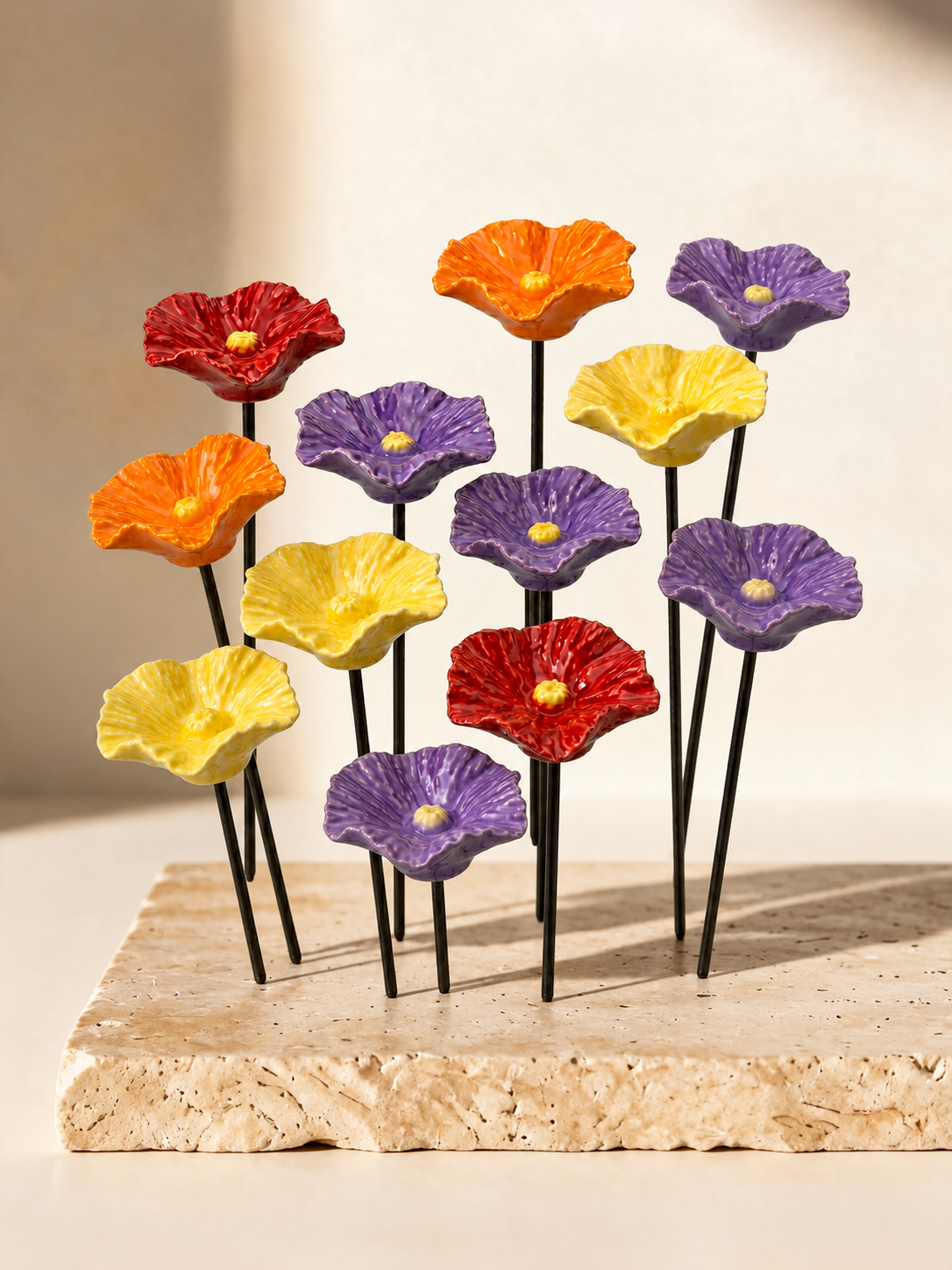 HumleDrik™ | Weatherproof Ceramic Bee Drinking Bowls – Set of 4