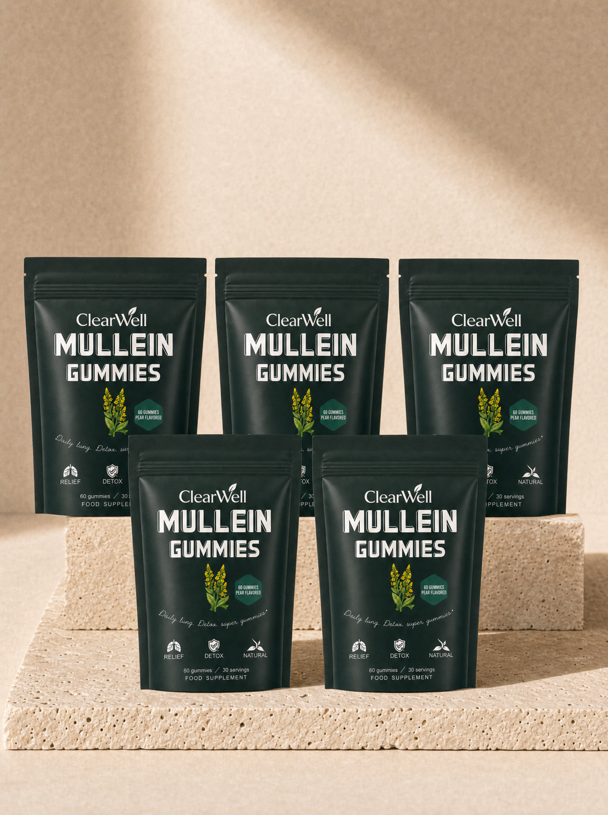 ClearWell™ |  Mullein Respiratory Support Gummies