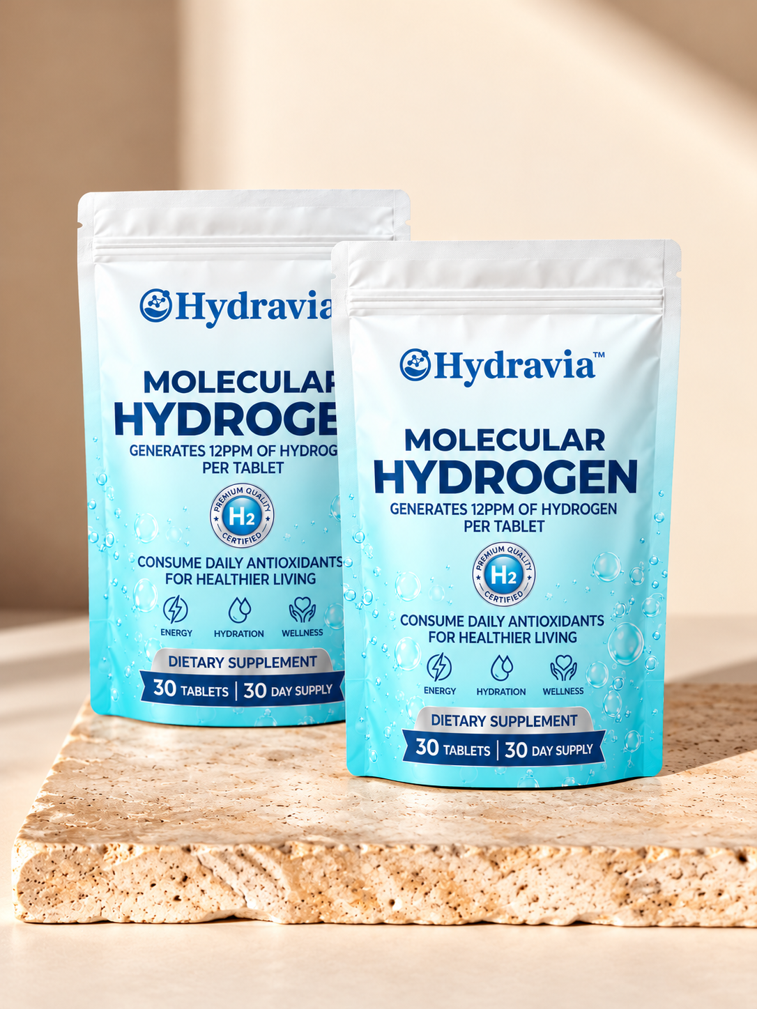Hydravia™ | Molecular Hydrogen Digestive Support