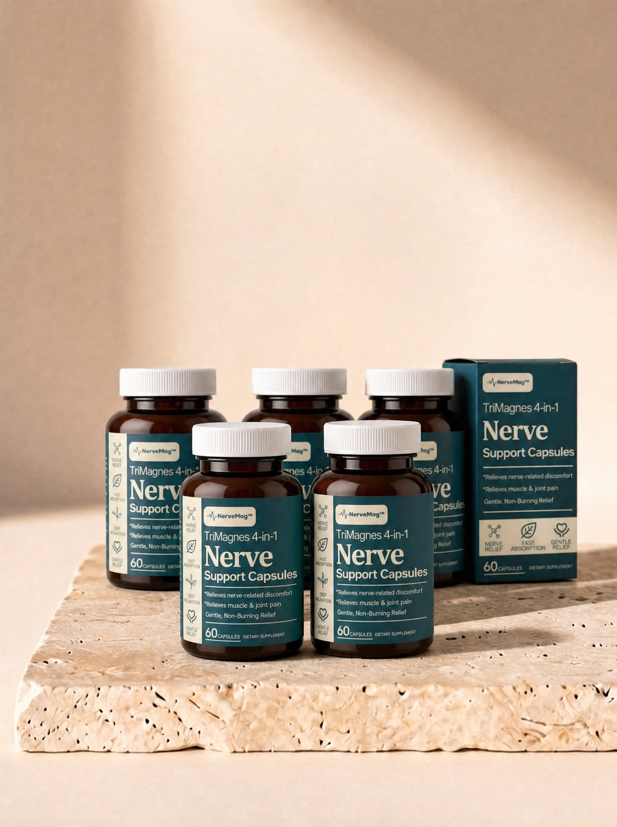 NerveMag™ | Triple Magnesium Nerve Support Capsules