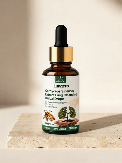 Lungero™ | Cordyceps Lung Support Drops | Respiratory & Breathing Support