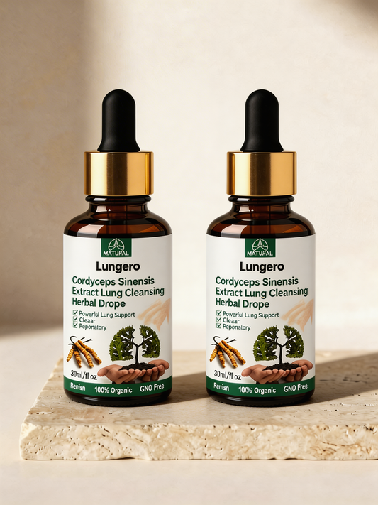 Lungero™ | Cordyceps Lung Support Drops | Respiratory & Breathing Support
