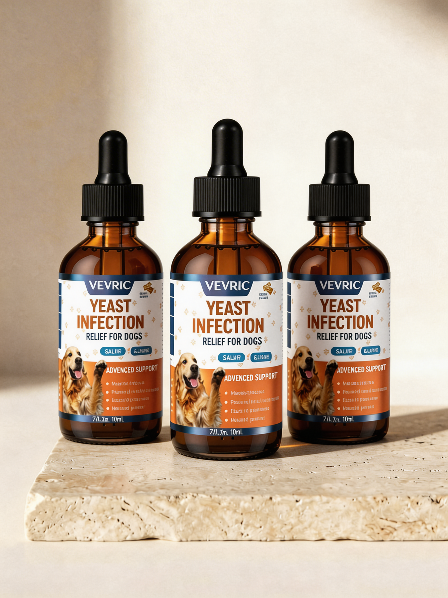 Veyric™ | Natural Yeast Relief | Itching & Paw Licking Support for Dogs