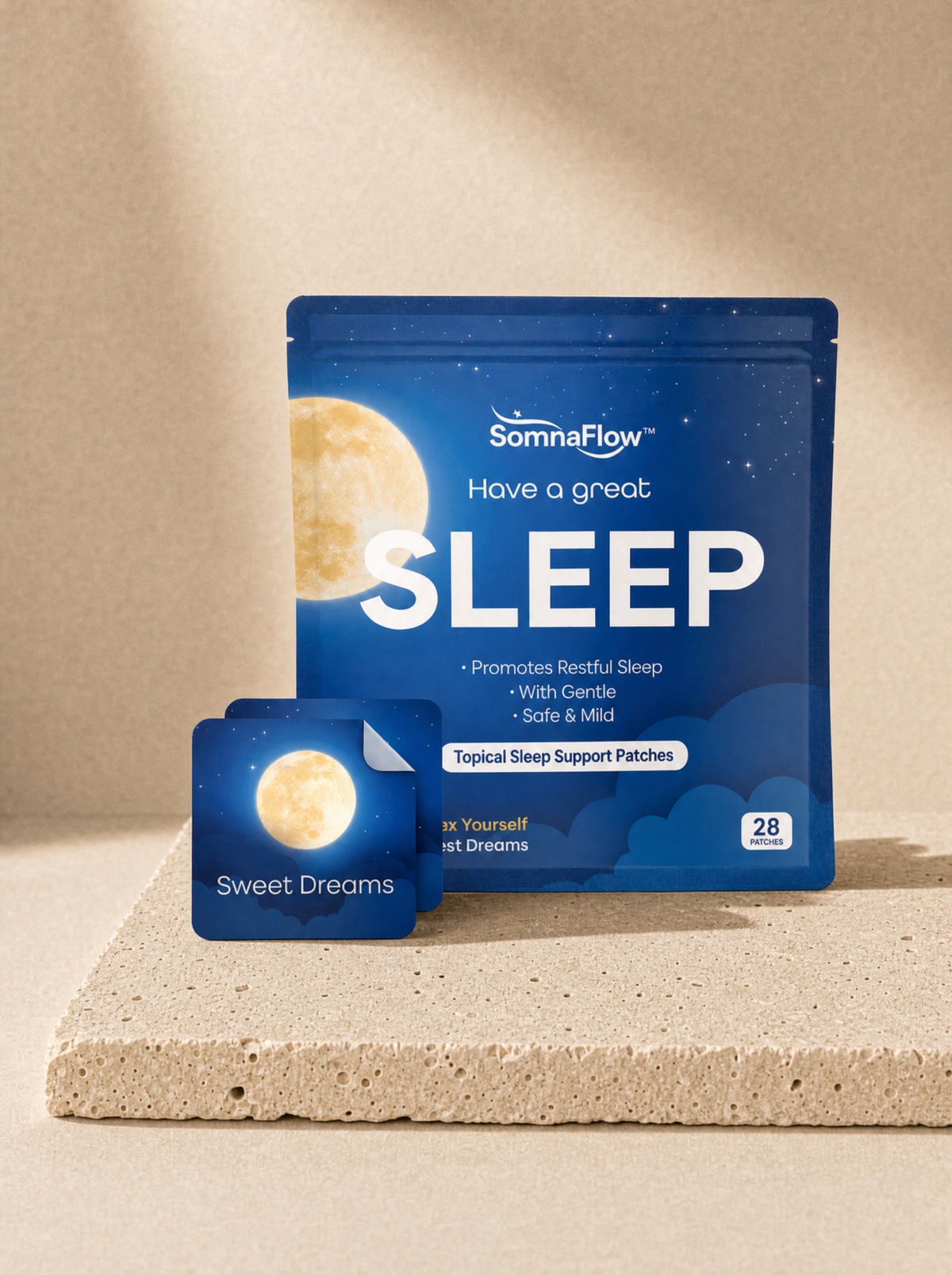 SomnaFlow™ | 8-Hour Sleep Support Patches