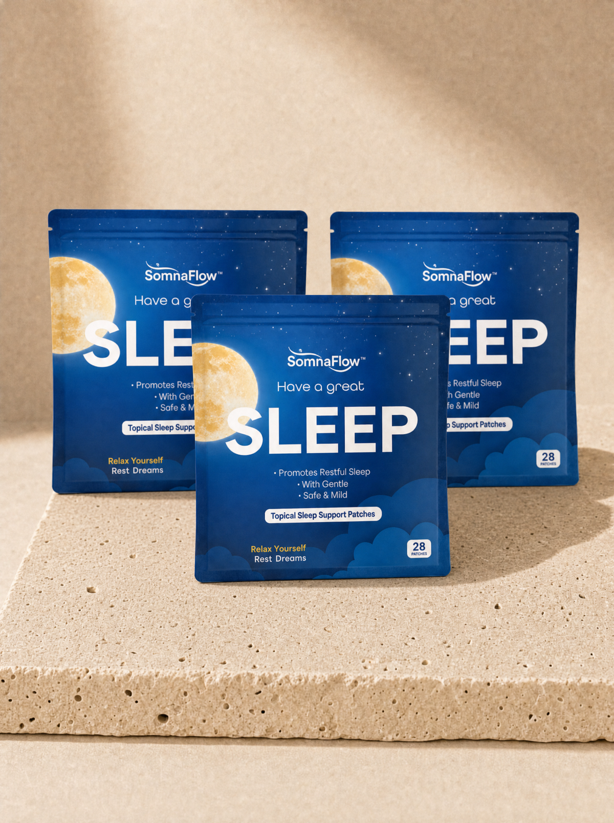 SomnaFlow™ | 8-Hour Sleep Support Patches