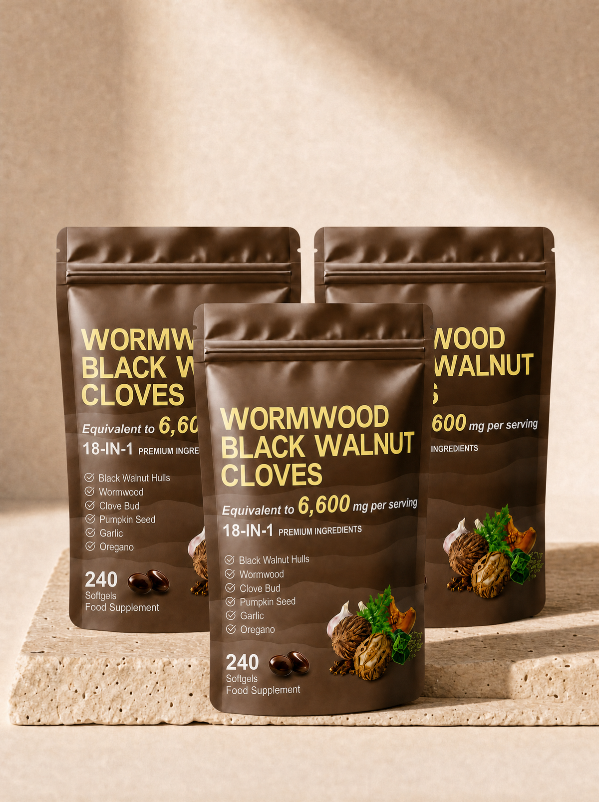 WormWood™ | Triple Botanical Digestive Support Softgels