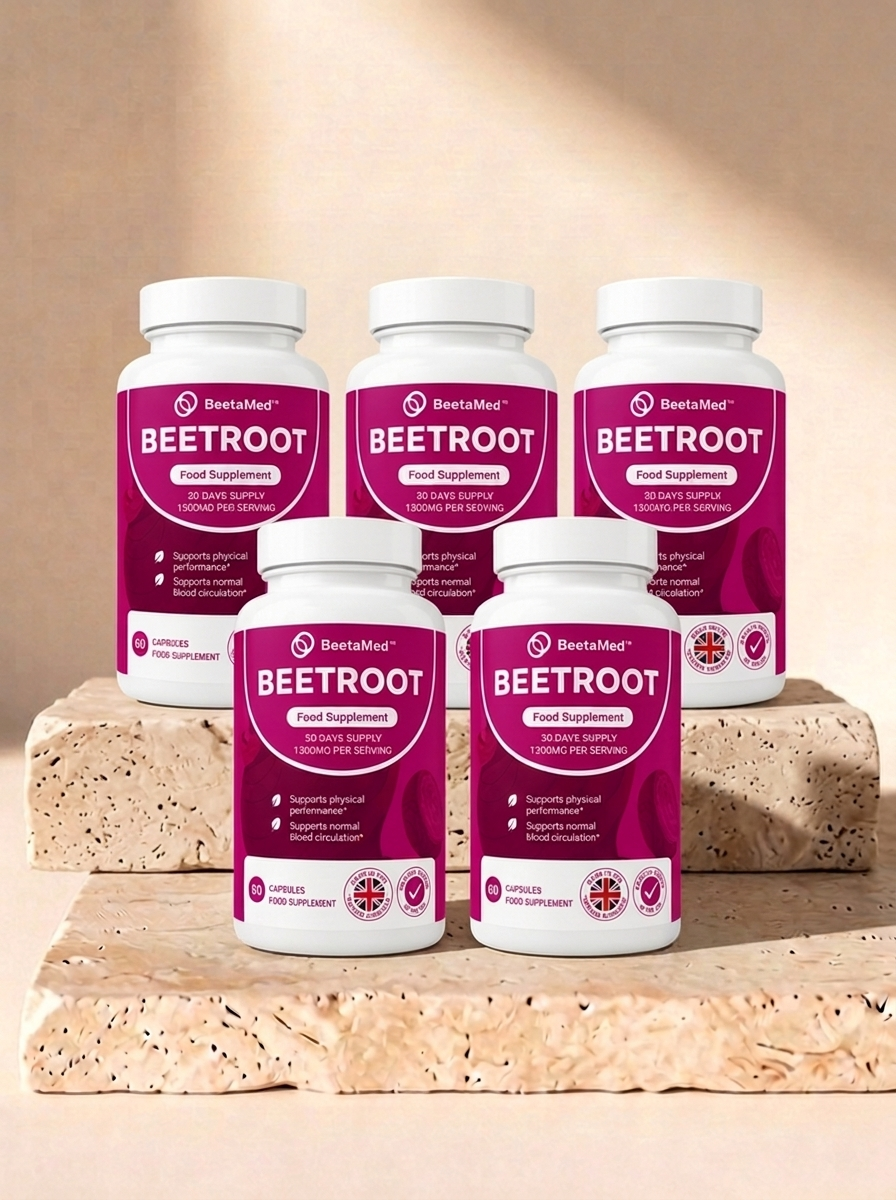 BeetaMed™ | Organic Beetroot Circulation & Vitality Capsules